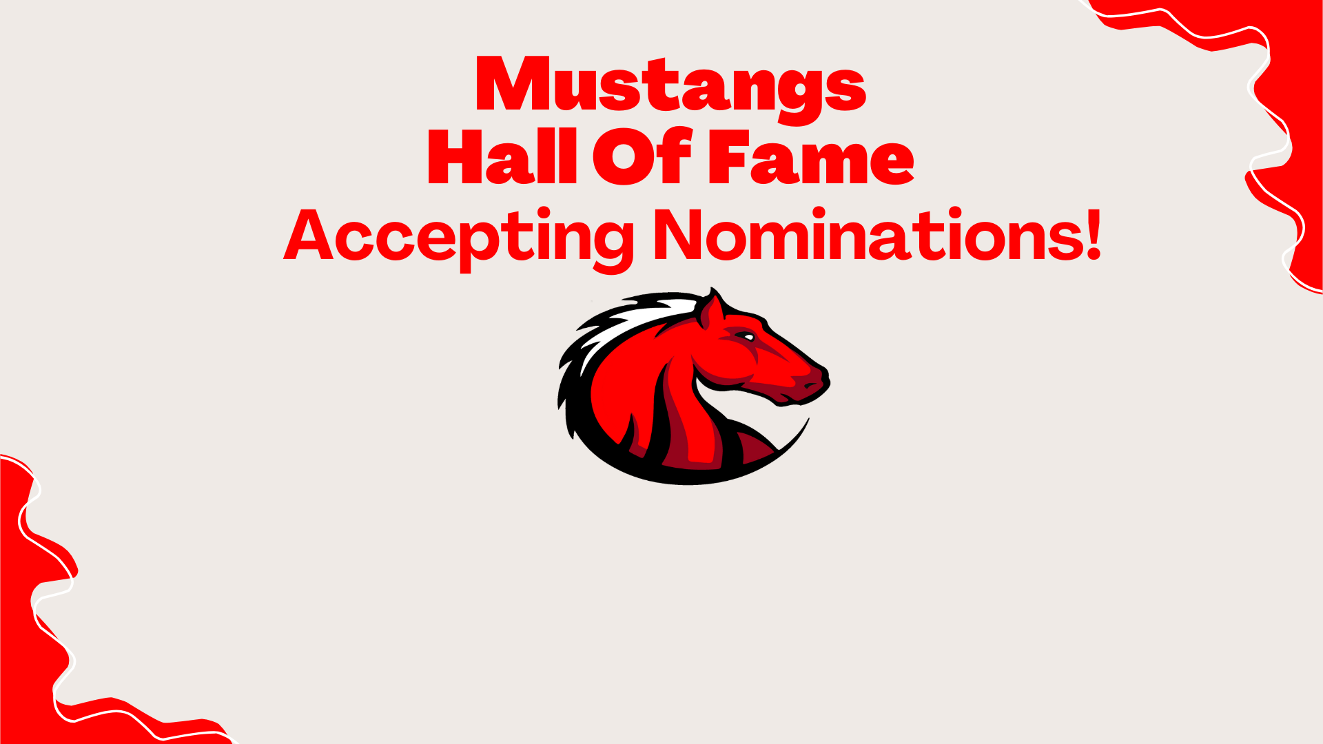 We are accepting Hall of Fame Nominations!