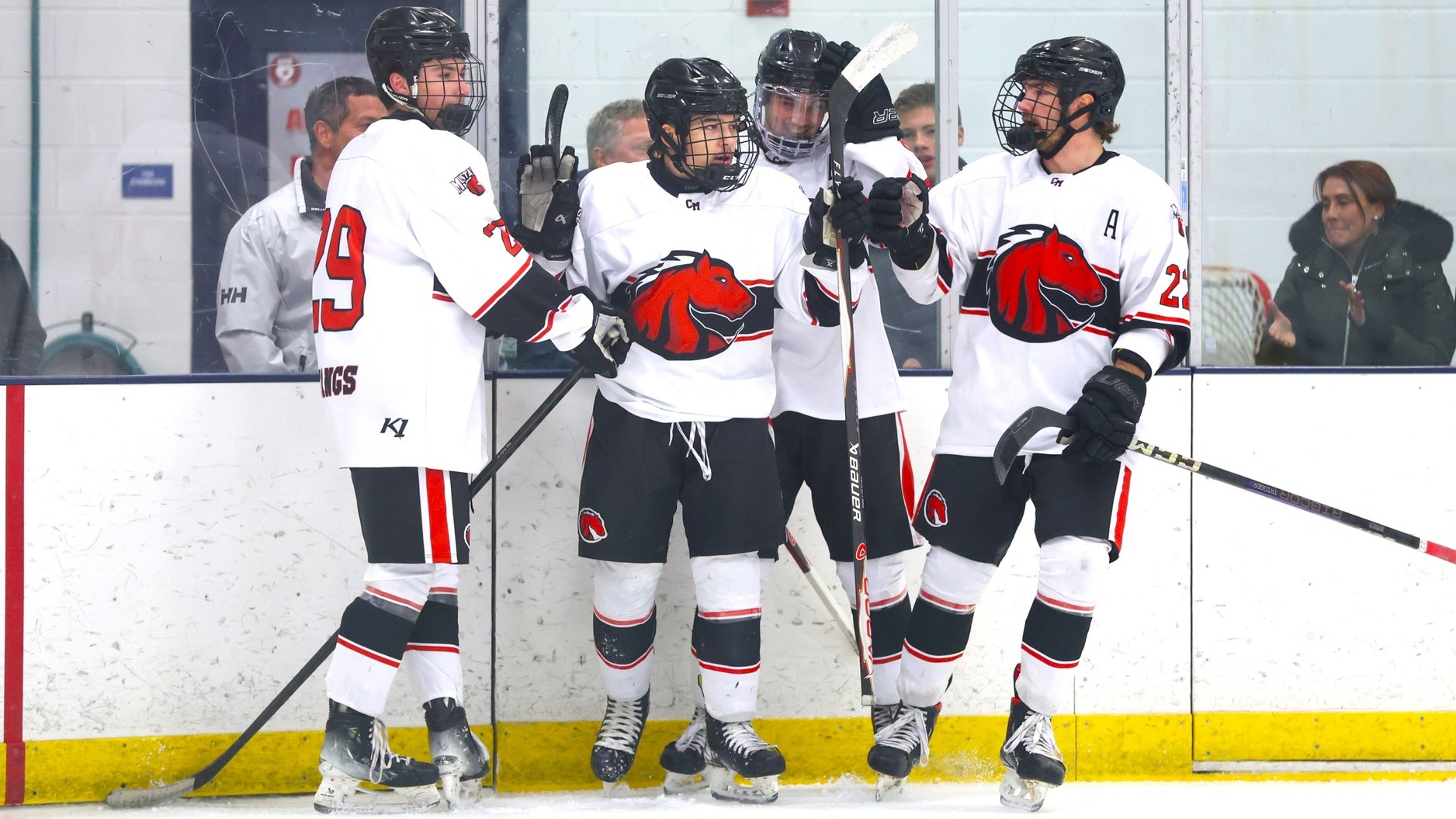 Mustangs Batter Bobcats 8-0 for Fourth Straight Win