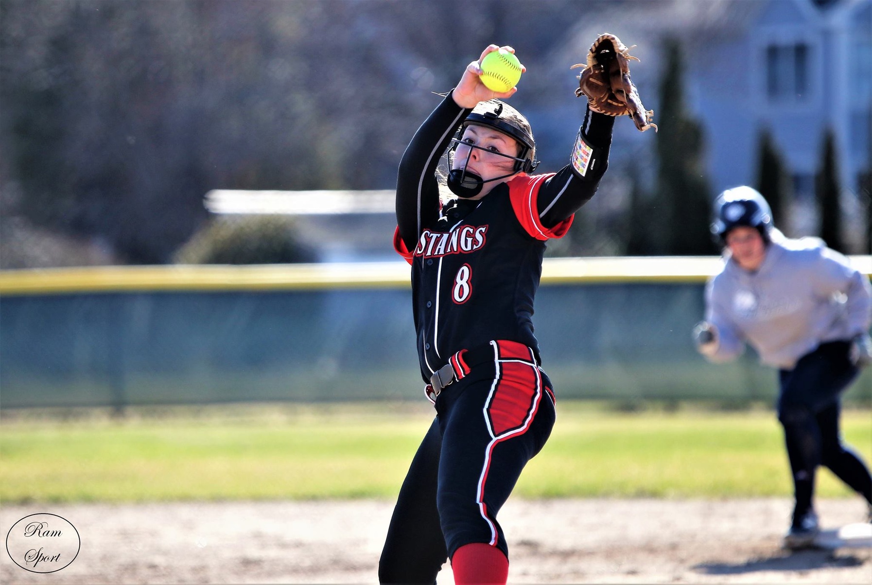 Visiting Mustangs Swept Away in a Wind Blown Affair
