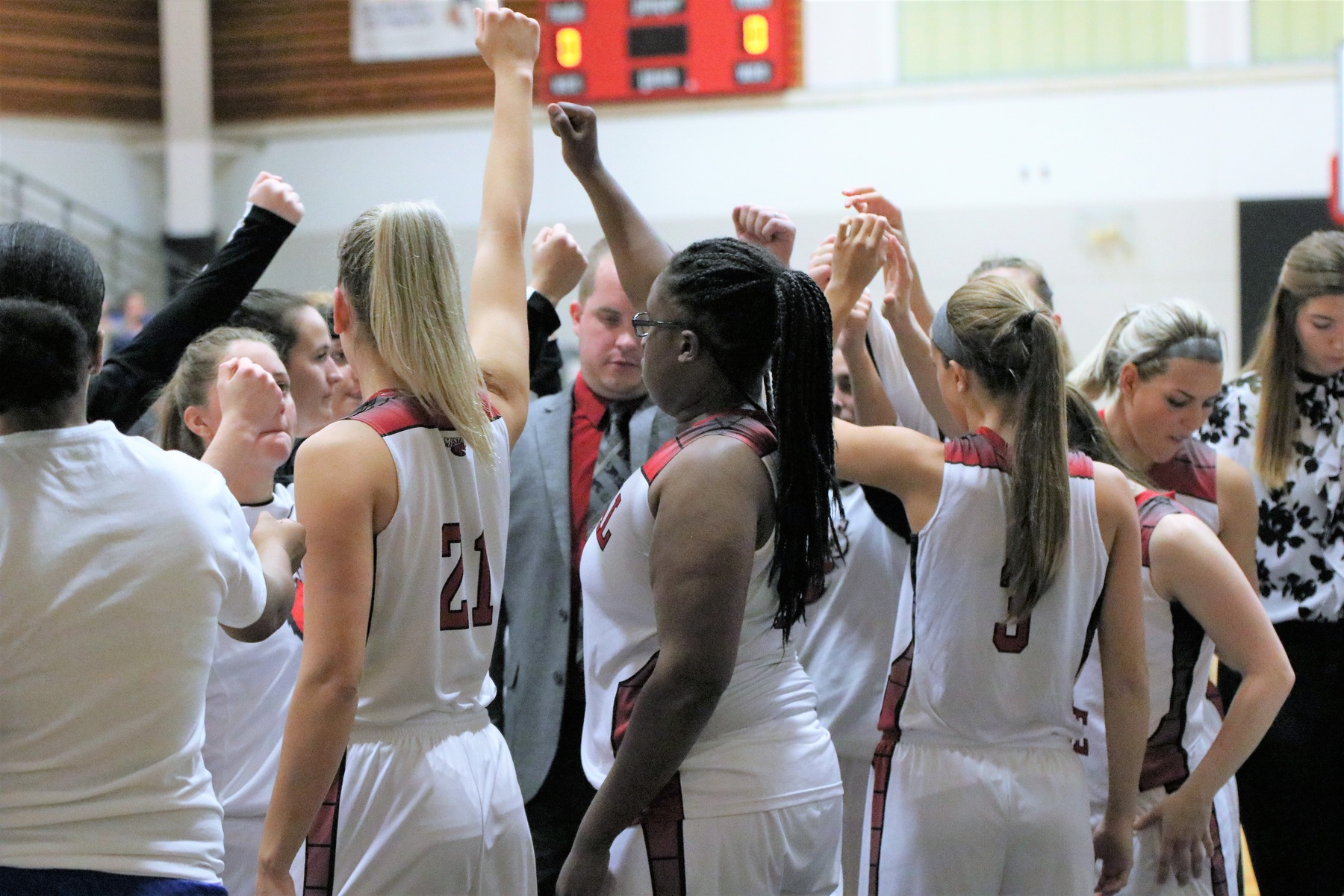 Lady Mustangs cage Owls