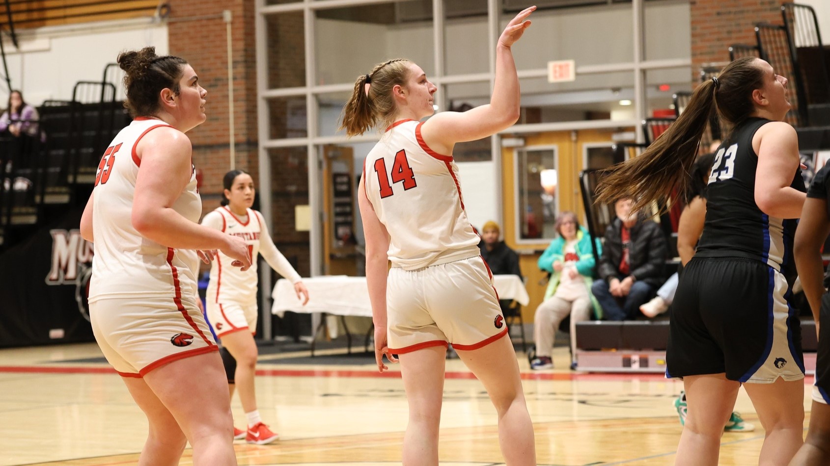 Three Players Post Double-Doubles, Mustangs Win 109-46